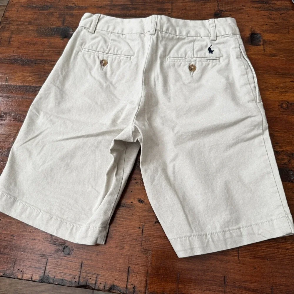 Boys Classic Ralph Lauren Polo Shorts Flat Front ‎ 9
